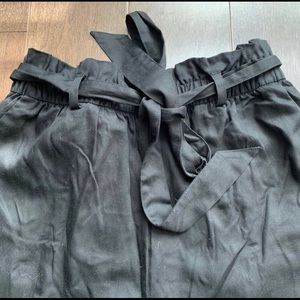 H&M Black Paperbag Trousers